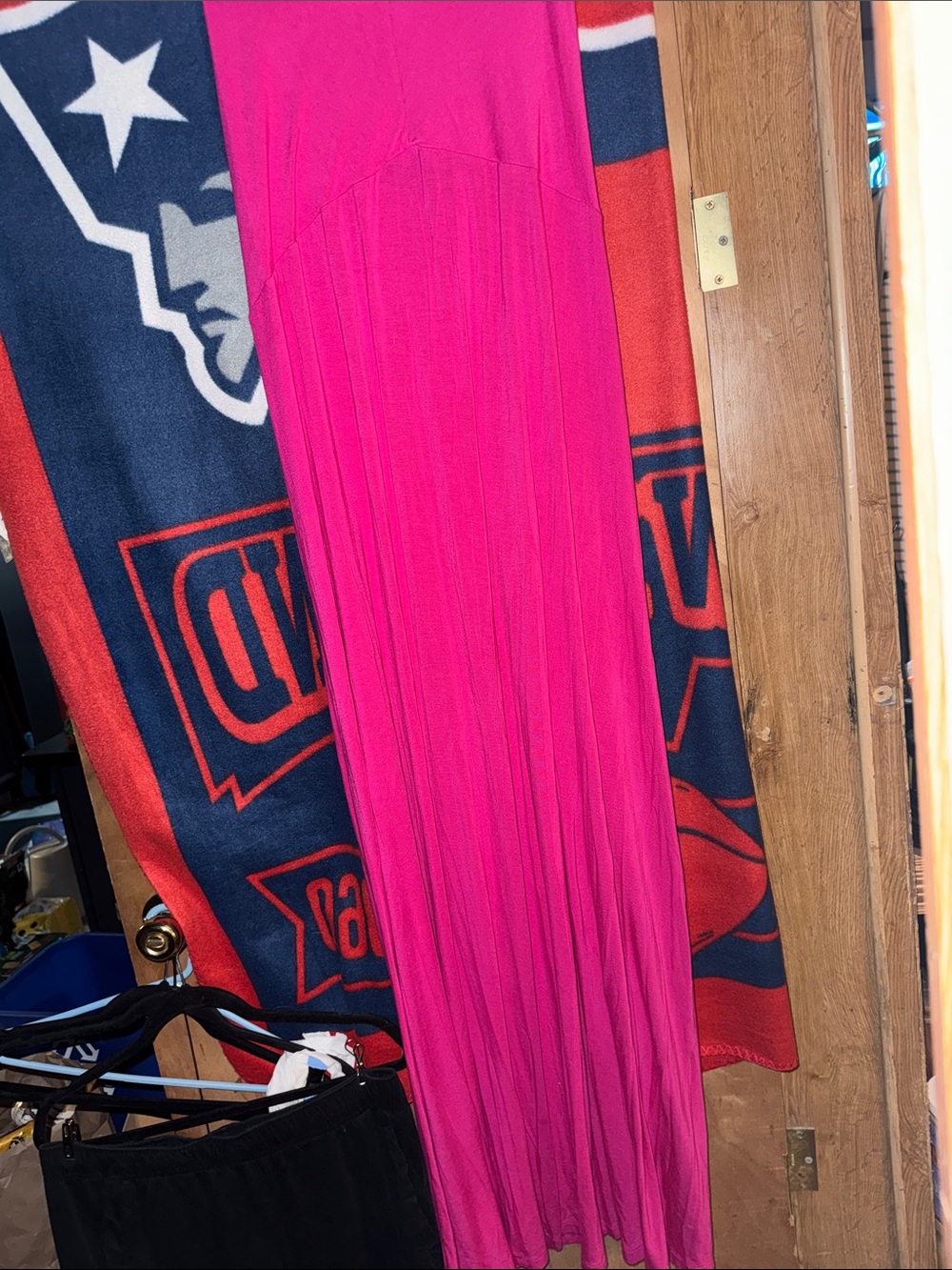 Old Navy Hot Pink Maxi Dress - Sleeveless Flowing Slip Style 95% Rayon